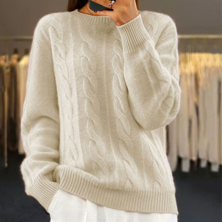 Women's soft winter knitwear sweater