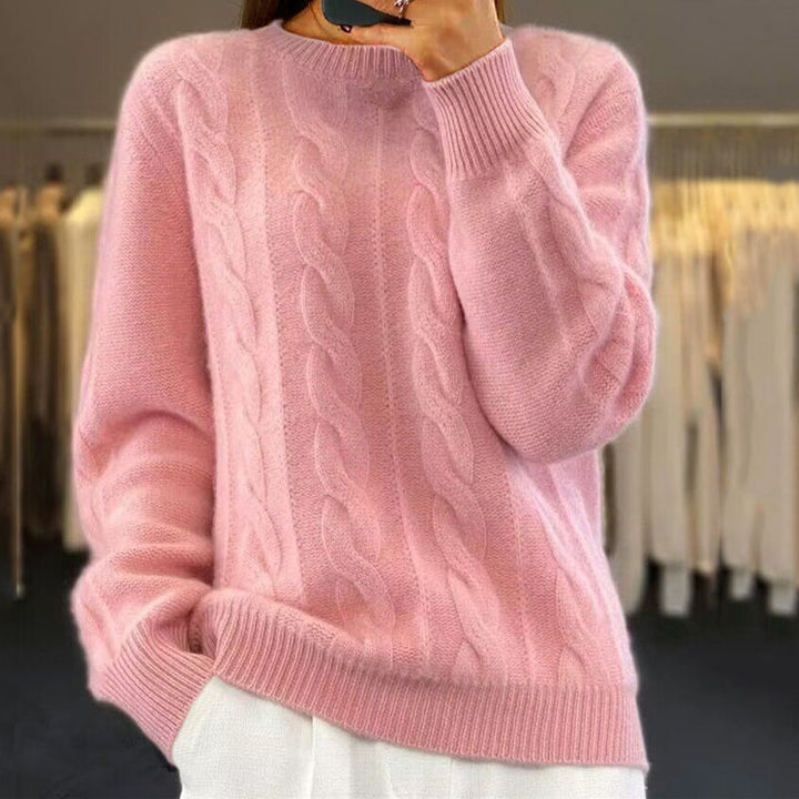 Women's soft winter knitwear sweater