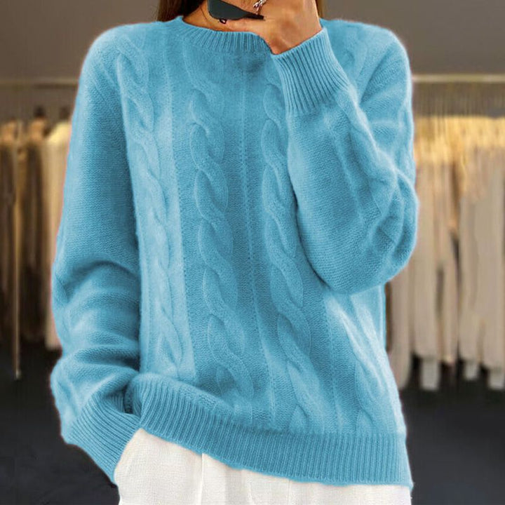 Women's soft winter knitwear sweater