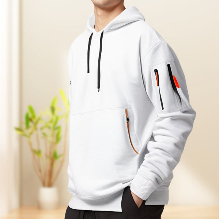 Men's half-zip sports hoodie