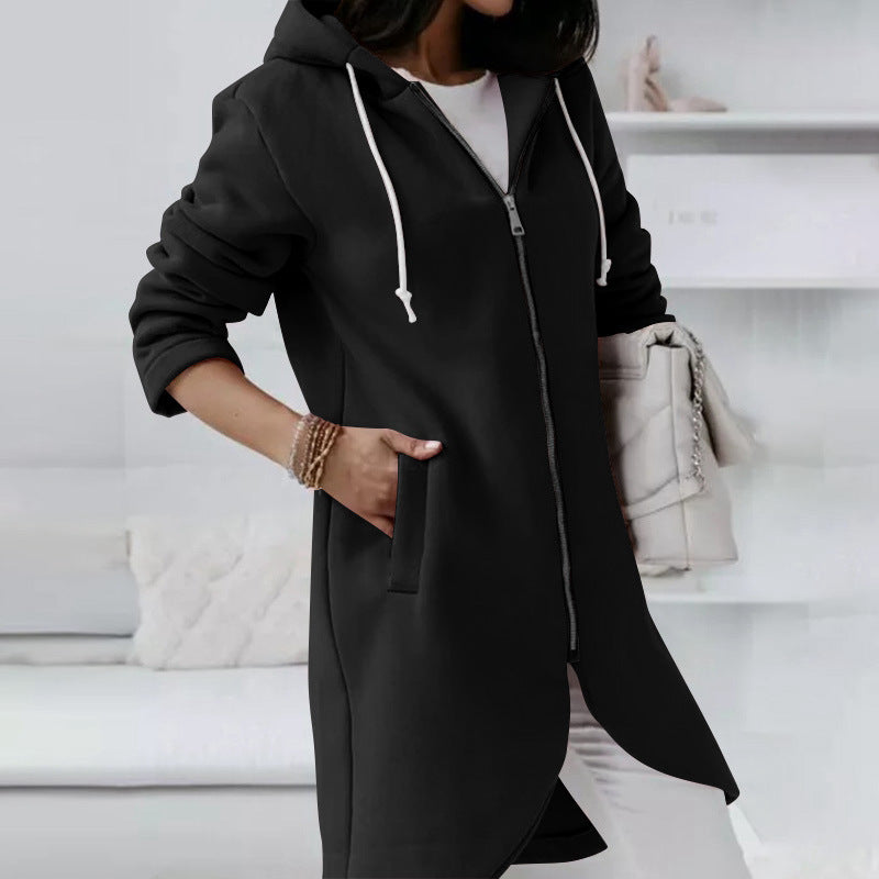 Zip long cardigans for women