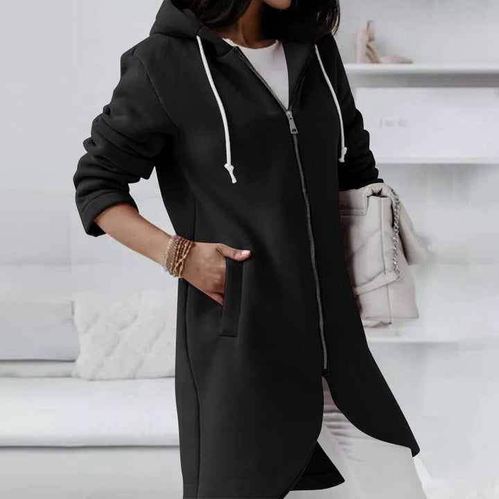 Zip long cardigans for women