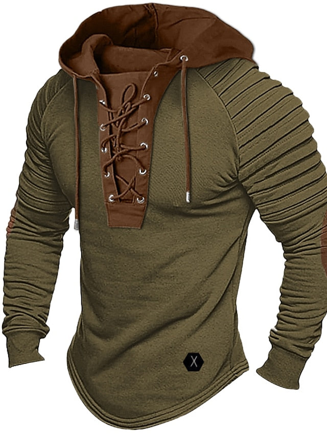 Hoodie with Lace Detail for Men